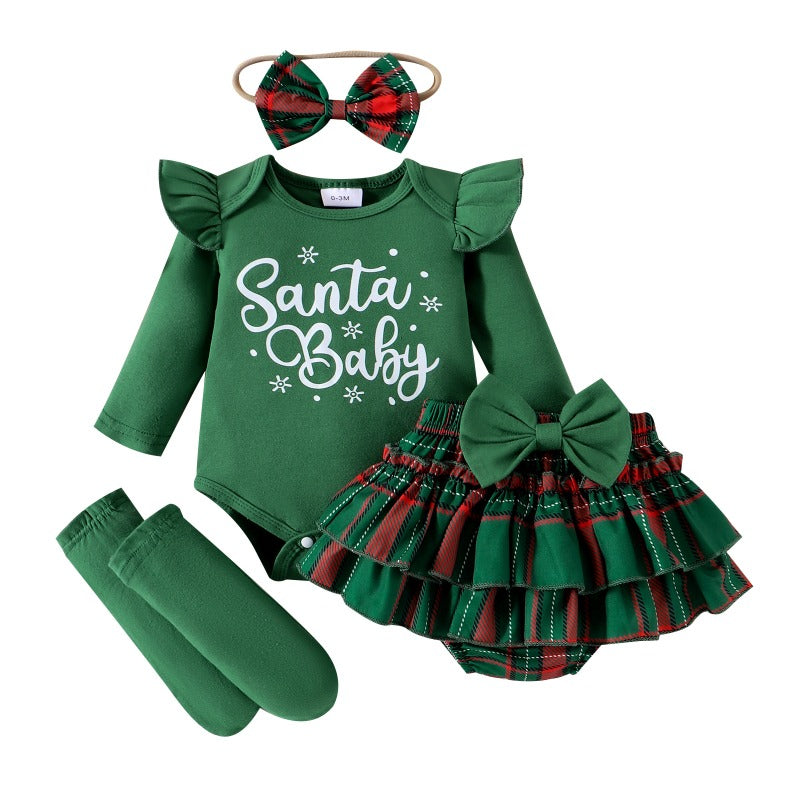 Wholesale 24 European and American Spring and Autumn New Christmas Children's Baby Clothes